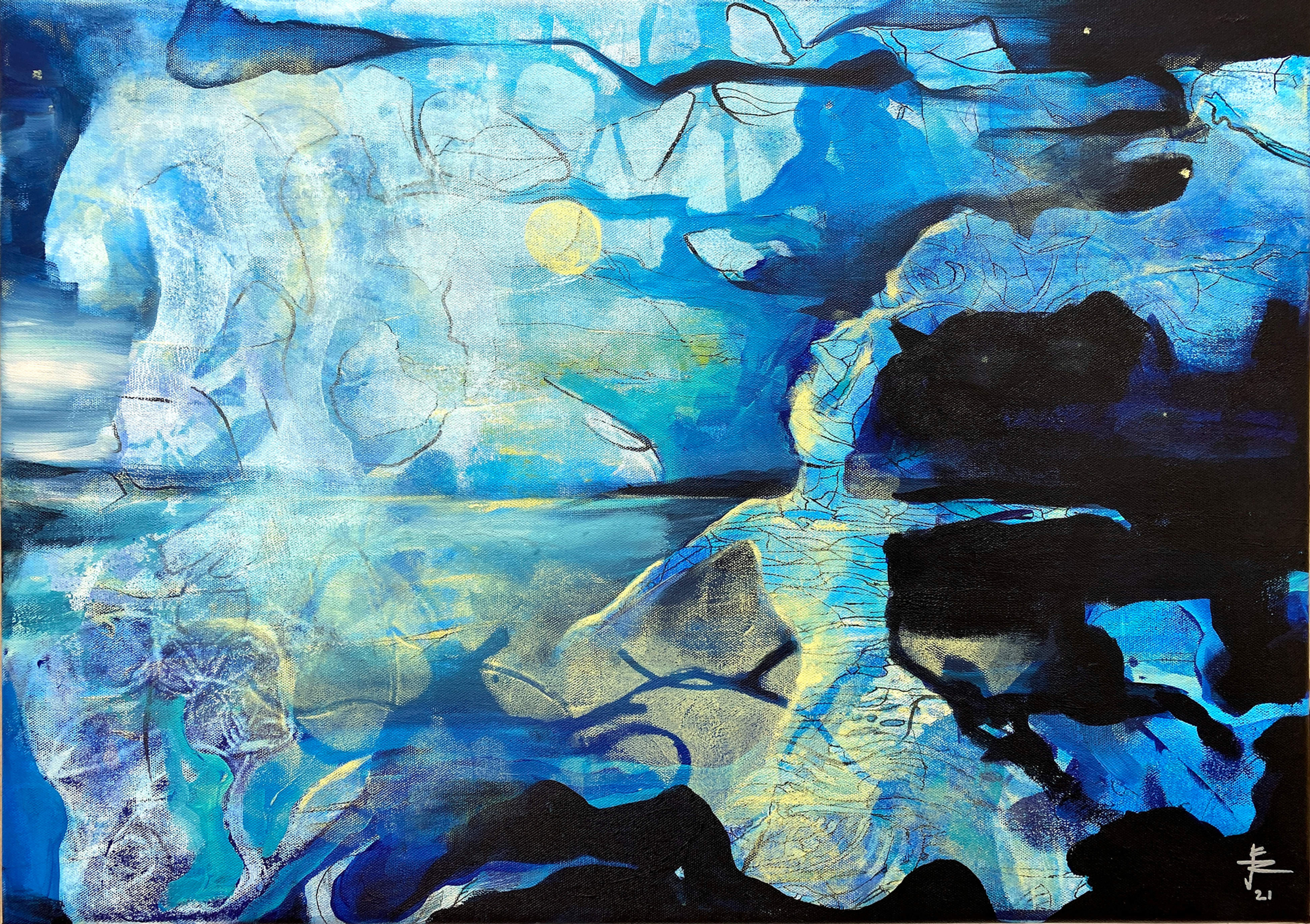 Acrylgemälde "Sommernachtsgeheimnis"