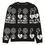 Thumbnail: INMF white on black Knitted crew neck sweater