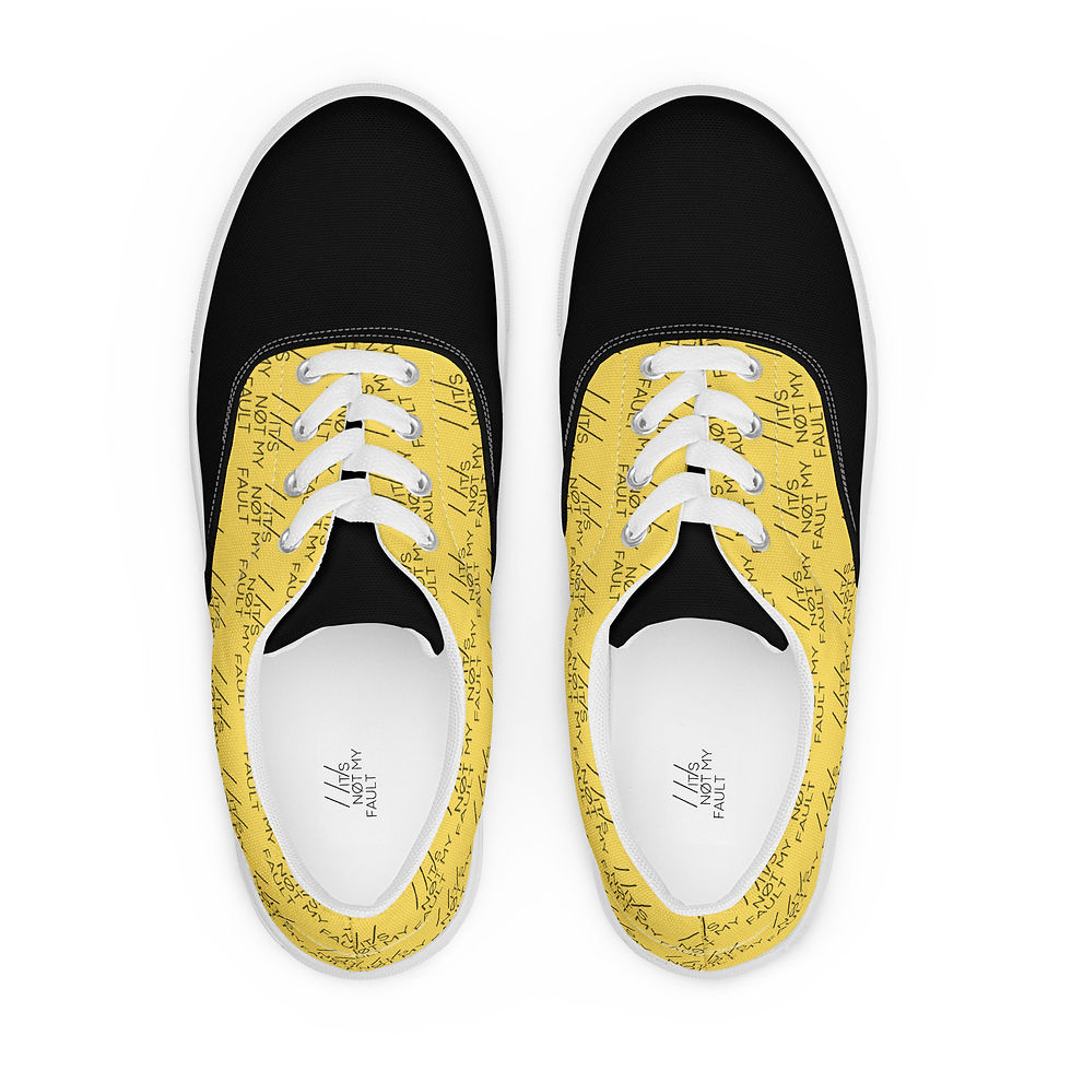 Yellow INMF patterncanvas shoes