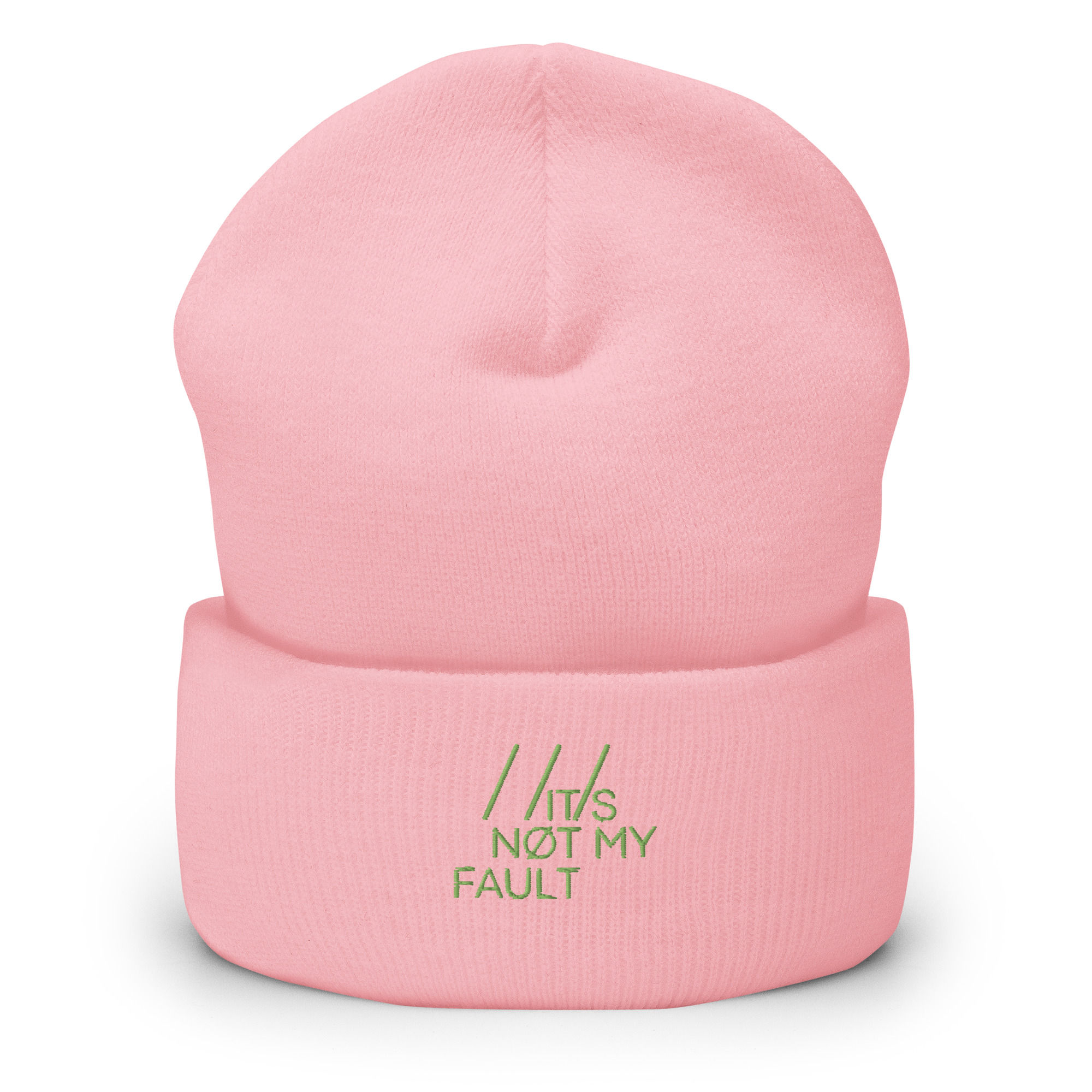 INMF Pink.Green Cuffed Beanie