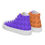 Thumbnail: INMF Purple/Orange Men’s high top canvas shoes