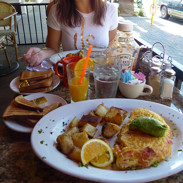 Palm Springs Pinocchio in the desert breakfast