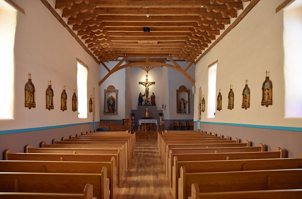 Old San Miguel Mission - Socorro - intérieur
