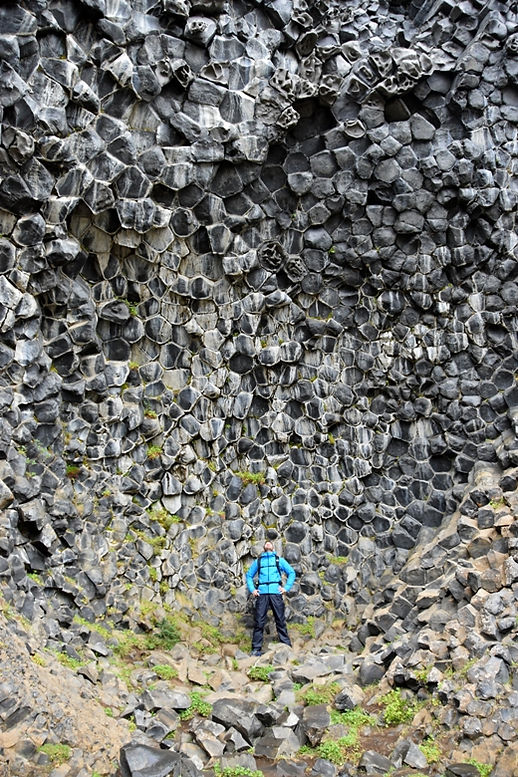 Hljódaklettar Jökulsárgljúfur formations lave colonnes basalte orgues basaltique islande iceland