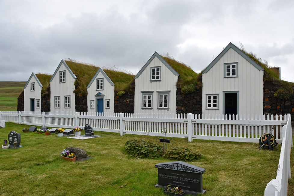islande iceland Grenjadarstadur ferme toit gazon tourbe