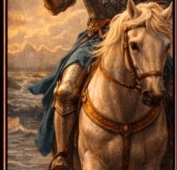 Knight of Cups tarot card symbolising romance, emotional pursuit, charm, heartfelt offers, and dreamy connection.