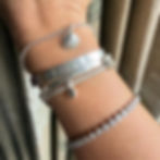 Silver Cockle-Shell Mini Oxford Chain Bracelet