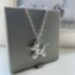 Silver Maxi Balloon Dog Necklace