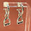 Thumbnail: Silver Original Stirrup Charm Mini Hoops 
