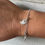 Thumbnail: SILVER SUNDIAL SHELL LUXE BRACELET