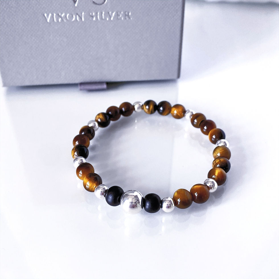 TIGER EYE BEADED BRACELET