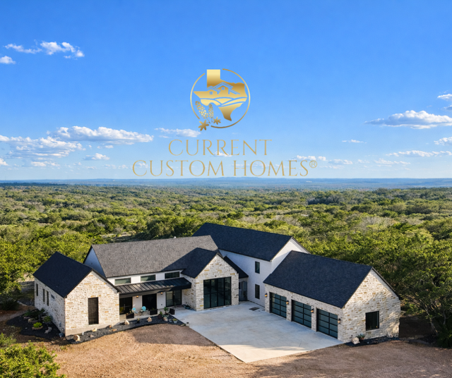 Eye-level view of construction site with workers and building materials