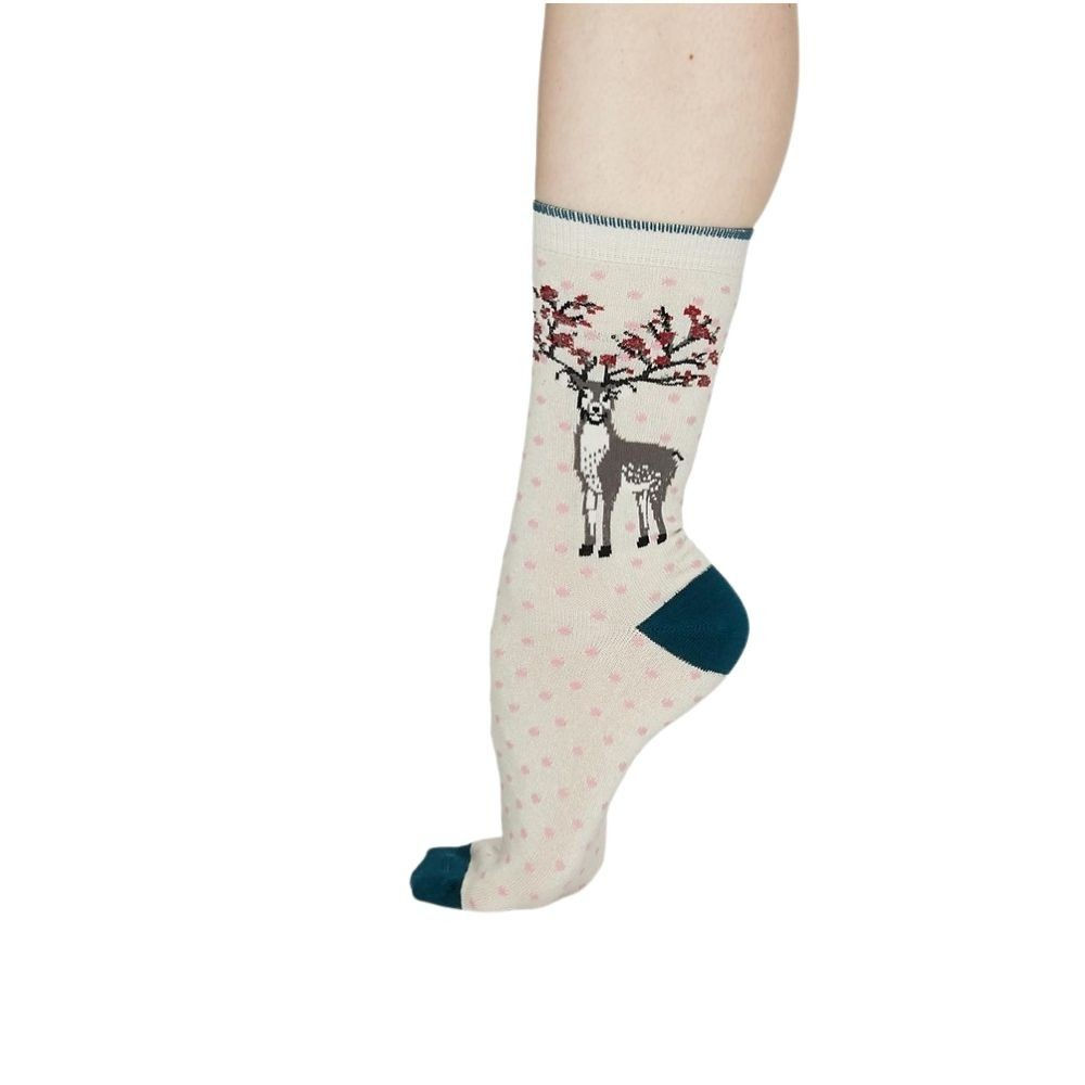 CALCETINES DE BAMU ELIAS CREAM