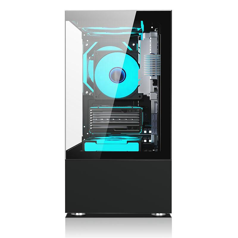 Miniatura: Gamer Cabinet Aquarium Pixxo CG200B Black for PC Gamer