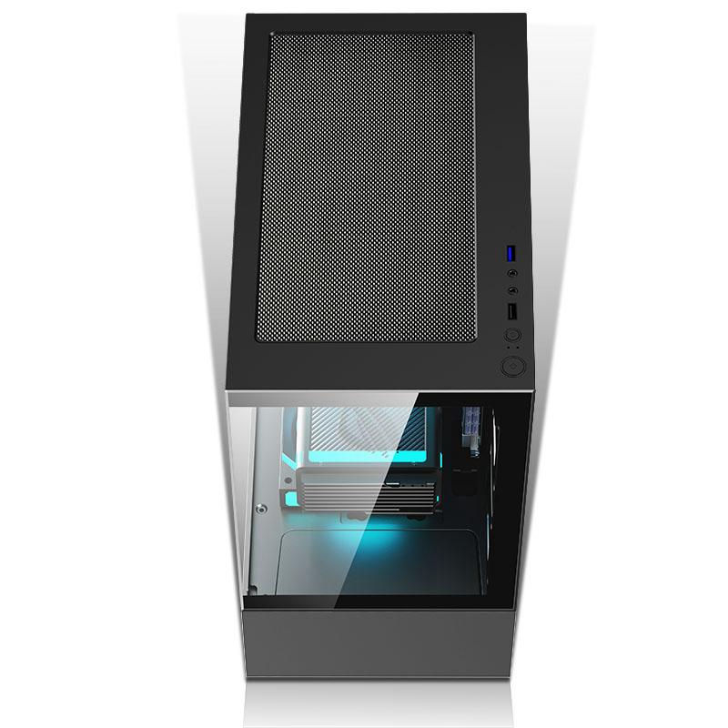 Miniatura: Gamer Cabinet Aquarium Pixxo CG200B Black for PC Gamer