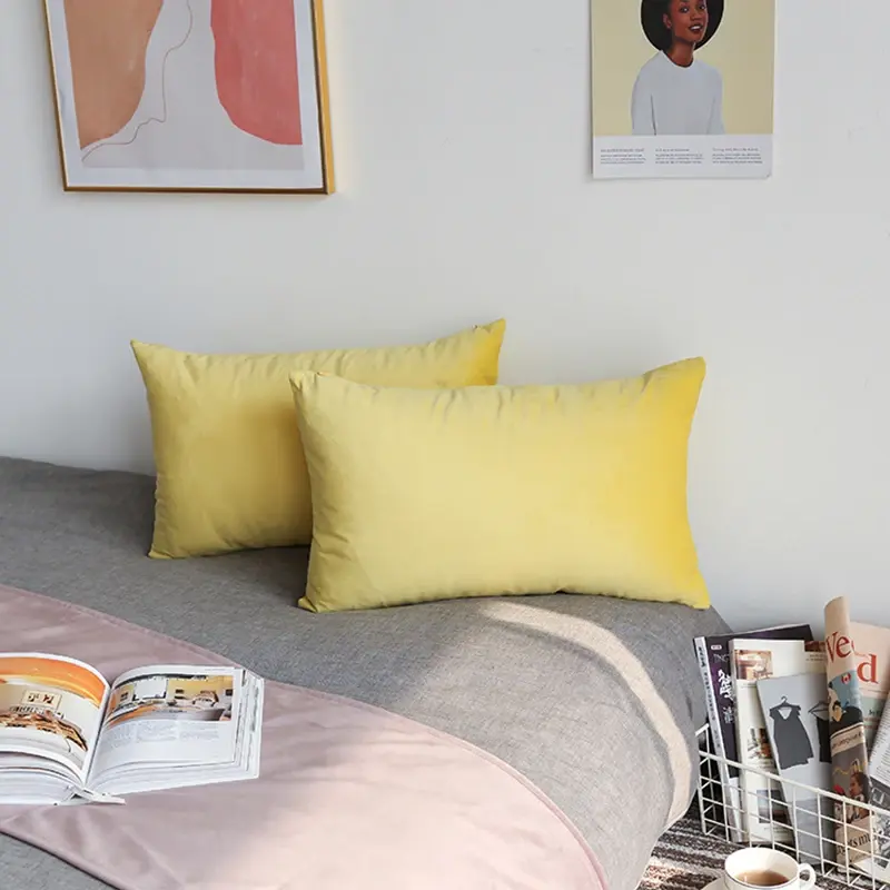 Thumbnail: 26colors Cushion Cover 30x50 Rectangle Pillow Case for Living Room Sofa Velvet