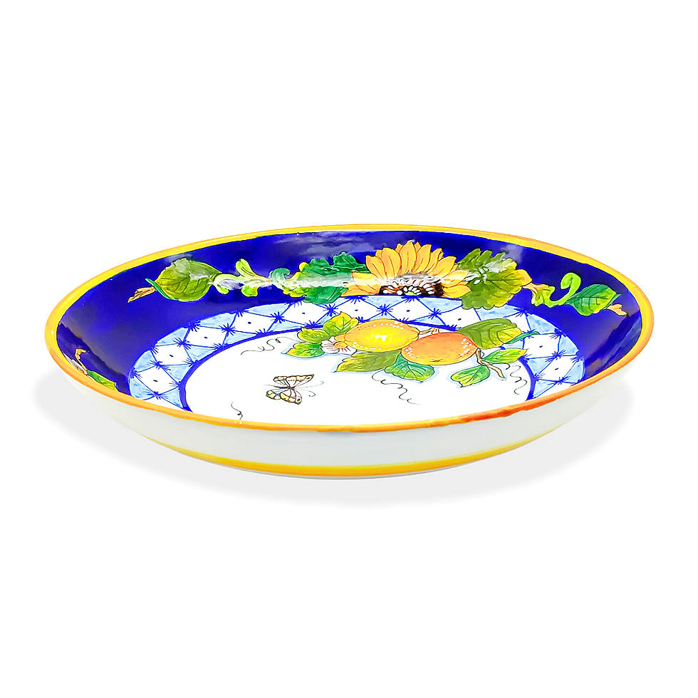 Thumbnail: Italian Ceramic Low Salad Bowl