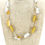 Thumbnail: Gold and Silver Murano Glass Necklace