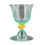 Thumbnail: Handcrafted Murano Glass Goblets with Gold Accents