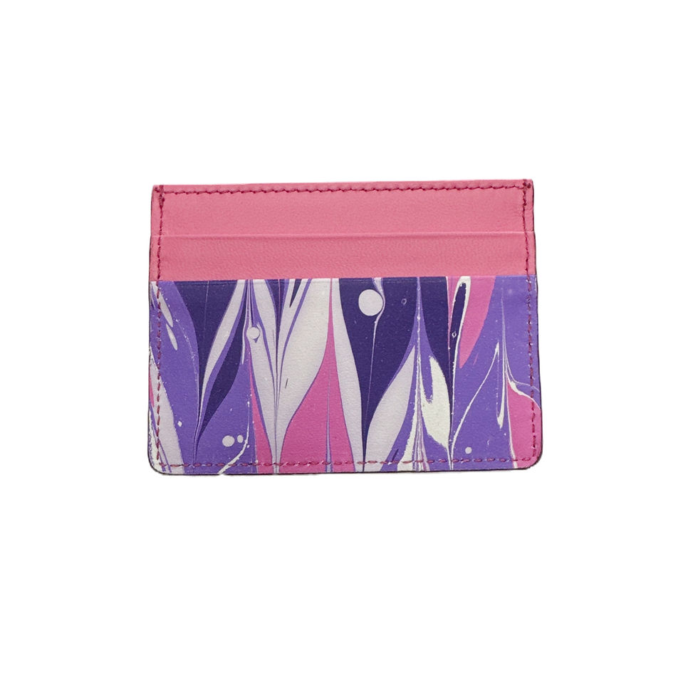 Thumbnail: Marbled Leather Card Holder