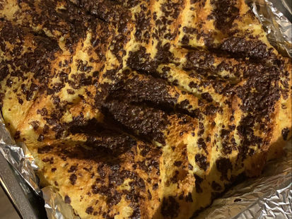 Choc Protein Bread & Butter Pudding