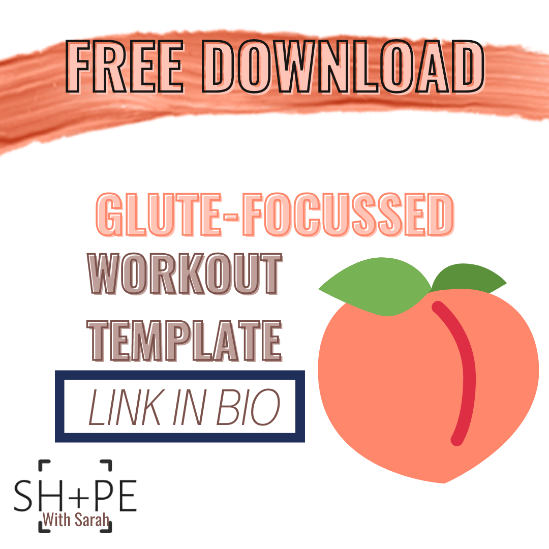 Glute Training Template FREE DOWNLOAD