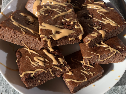 Choc Protein Banana Bread Traybake