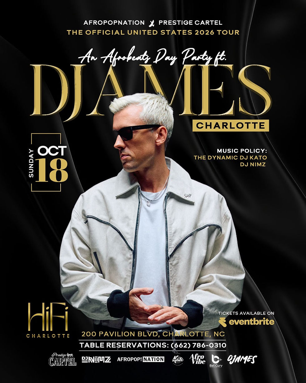 DJames Live in Charlotte – An Afrobeats & Amapiano Day Party
