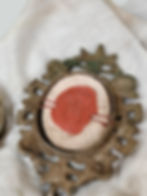 Thumbnail: Reliquary 4 Relic St Anastasia and Popes Clement I, Fabian & Cletus + Wax Seal