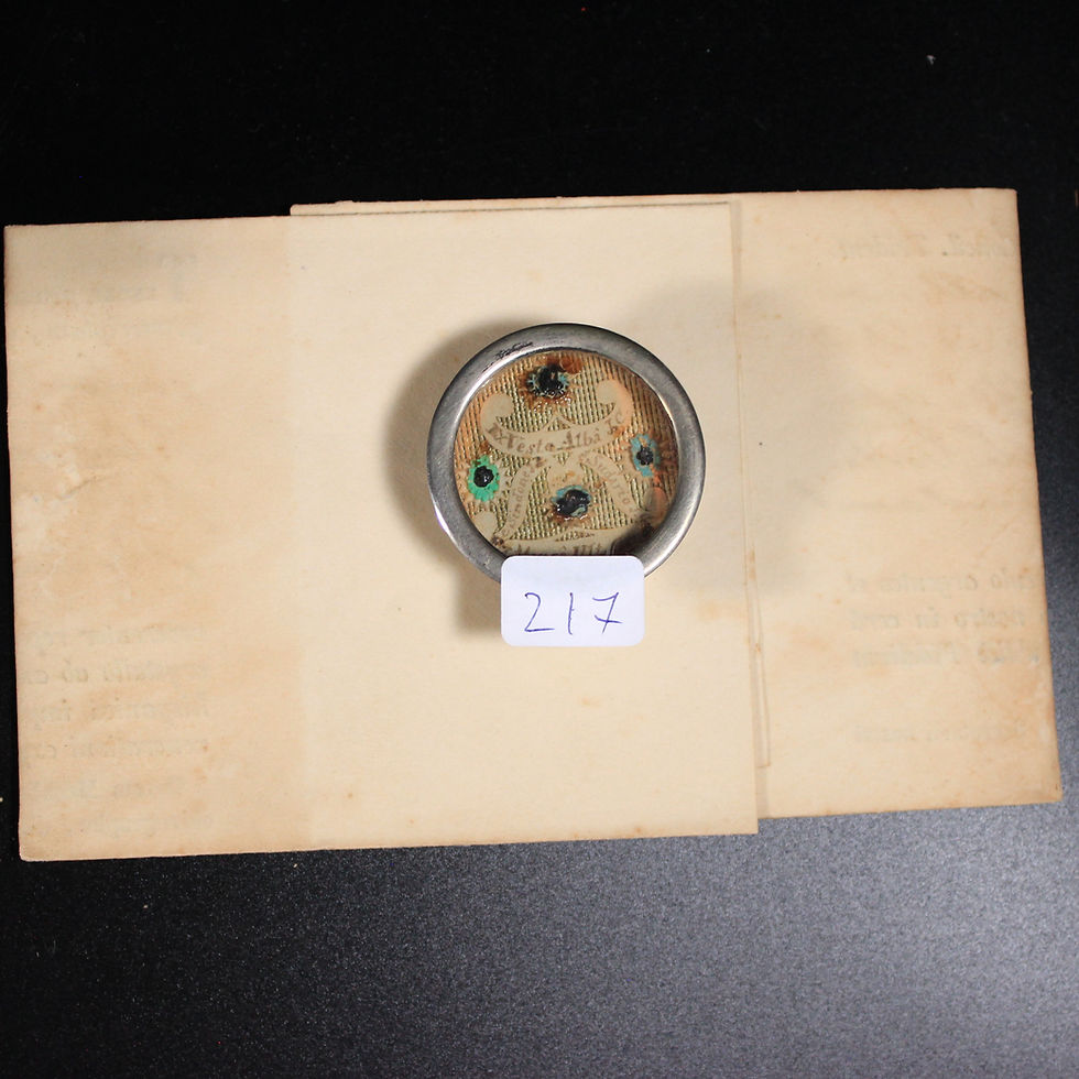Thumbnail: Reliquary Relics Jesus Christ: Last Super, Shroud, Clothes + Document COA