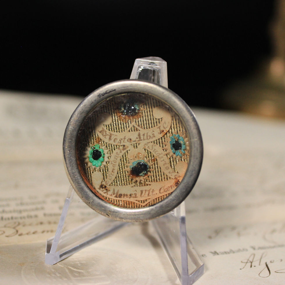 Thumbnail: Reliquary Relics Jesus Christ: Last Super, Shroud, Clothes + Document COA