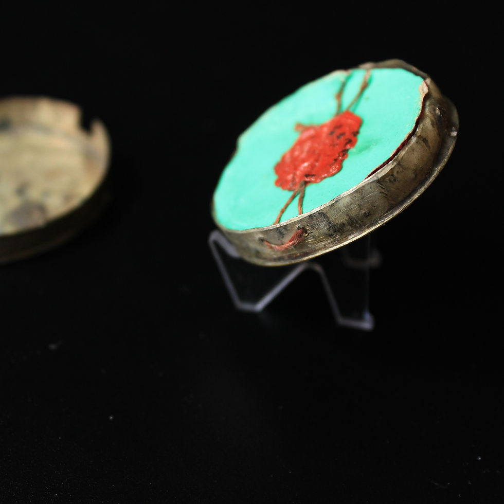 Thumbnail: Reliquary 1st class Relics Virgin Mary, St Joseph, Joachim, Anne, Angela Merici