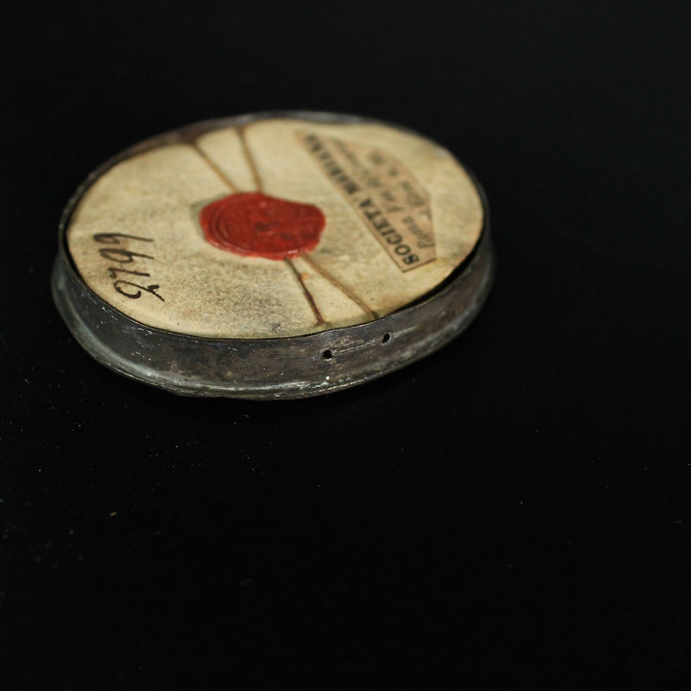 Thumbnail: Reliquary 14 Relics S Lawrence, S Philip Neri, Virgin Mary Domus Laur + Wax seal