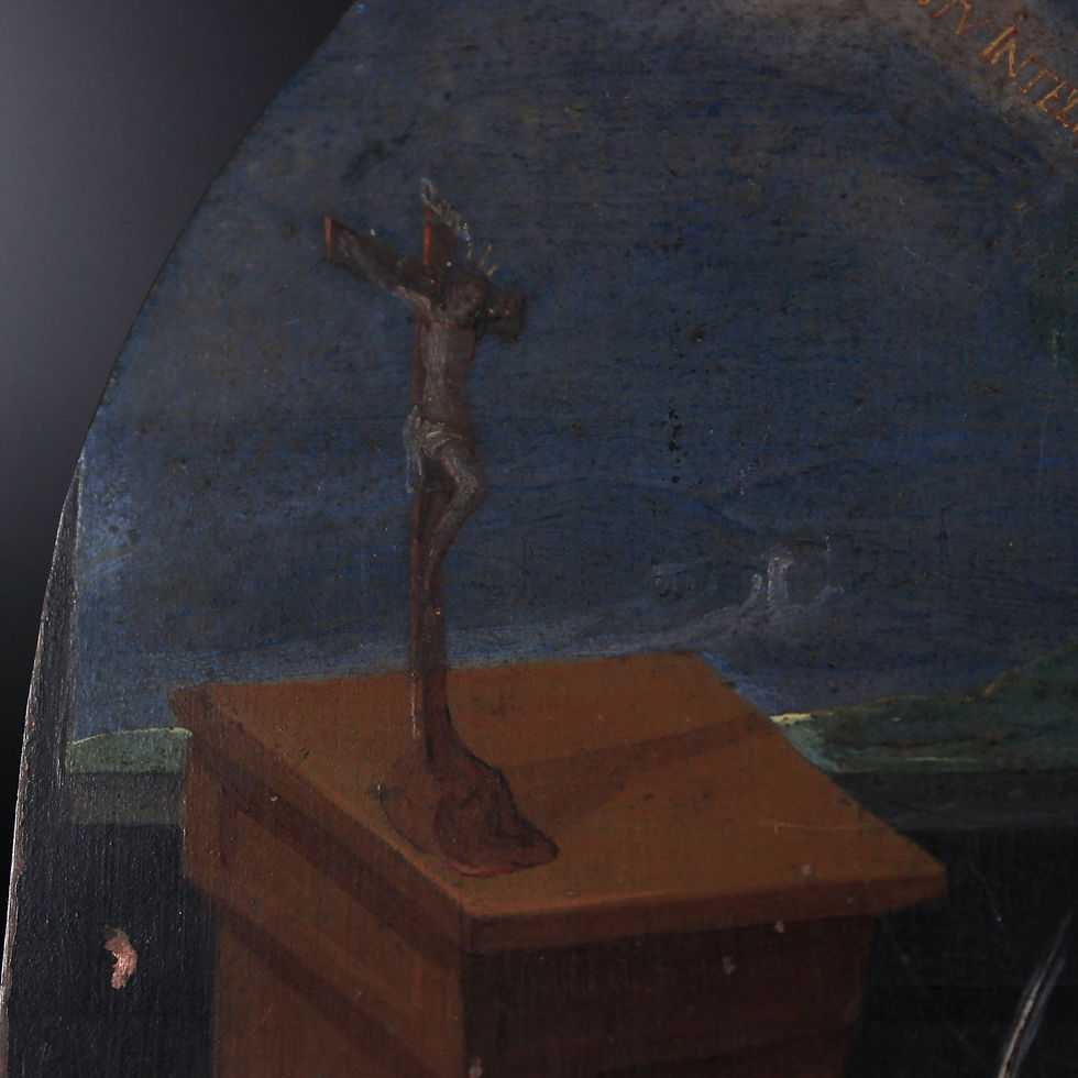 Thumbnail: Saint Therese of Avila Revelation, Painting Oil on Copper. Spain 17th Century
