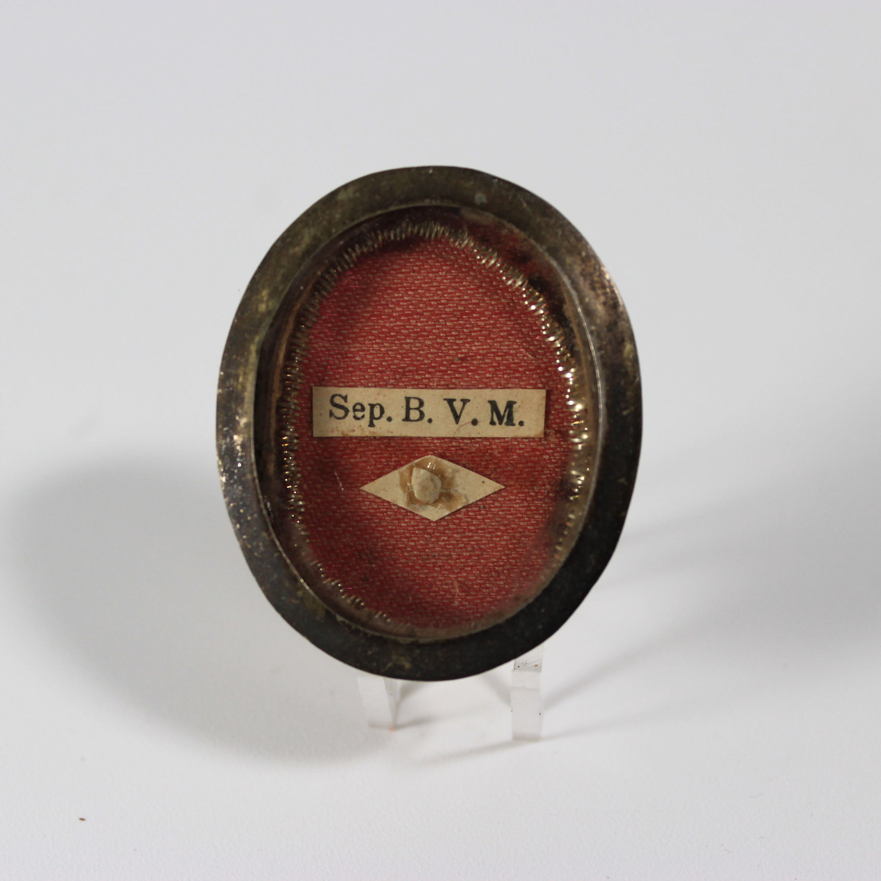 Silver Reliquary Relic of Our Lady The Blessed Virgin Mary (Holy Sepulcher)