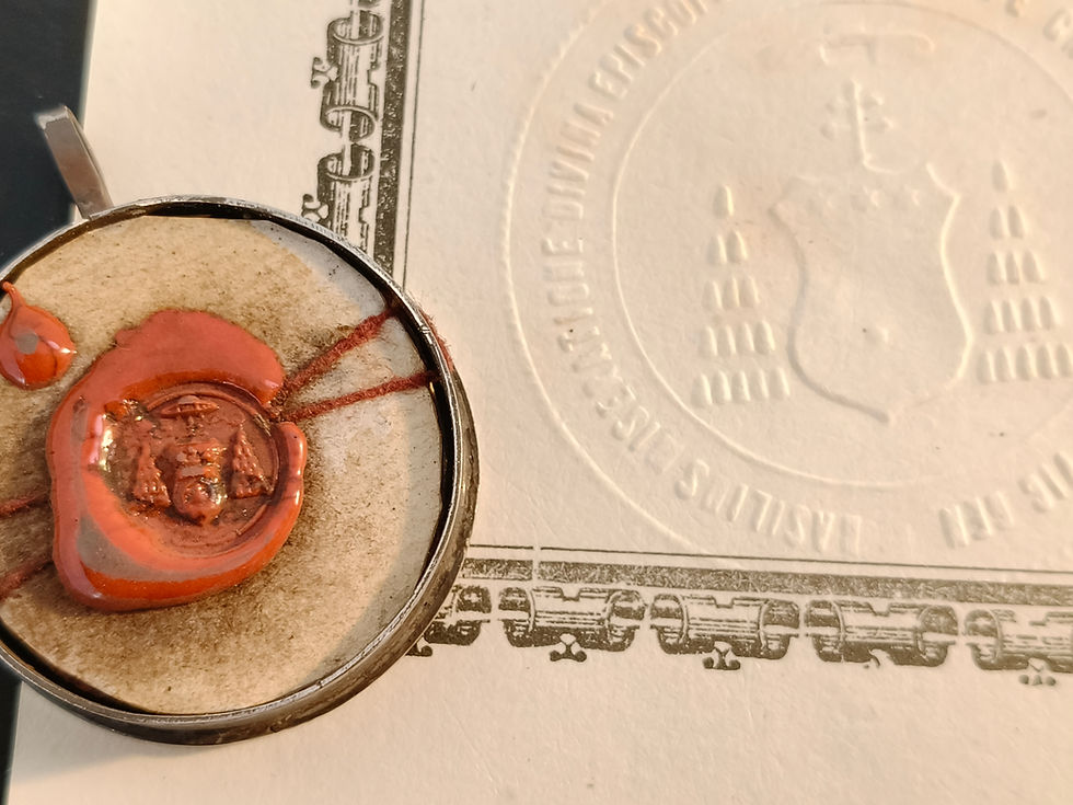 Thumbnail: Silver Reliquary 1st Class Relic St. Praxedes + Document COA