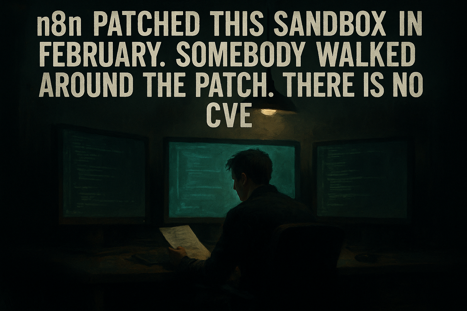 n8n Patched This Sandbox in February. Somebody Walked Around the Patch. There Is No CVE.