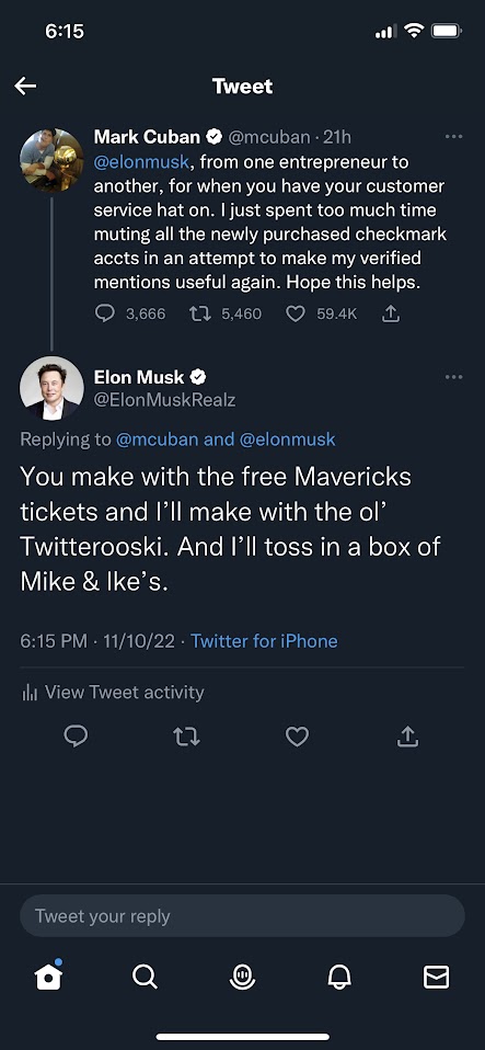 Mark Cuban reply