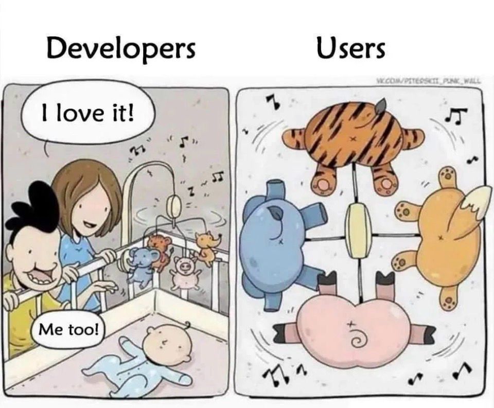 Developers vs Users - RTFM Reality