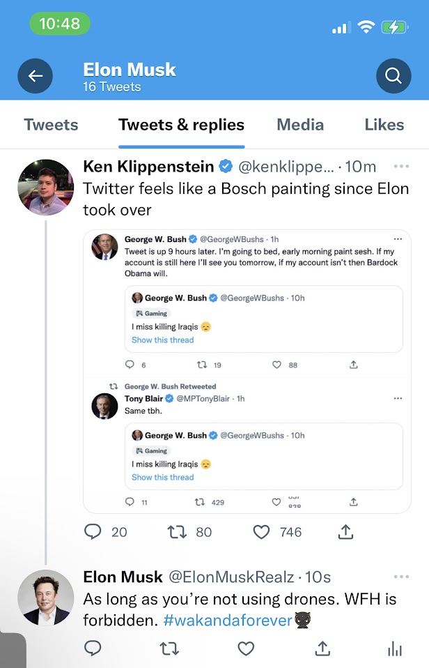 Bush parody network