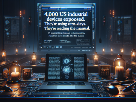 4,000 US Industrial Devices Exposed to Iran. They're Not Using Zero-Days. They're Reading the Manual.