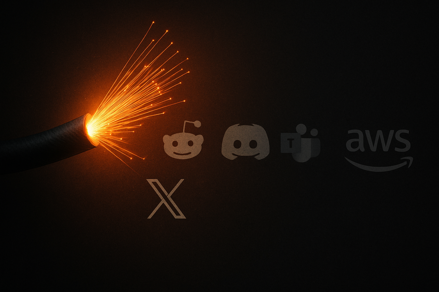 One Cut Fiber. X, Reddit, Teams, Discord, AWS All Down. The Internet's Real Architecture Showed Itself.