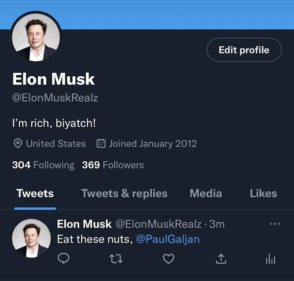 Profile screenshot