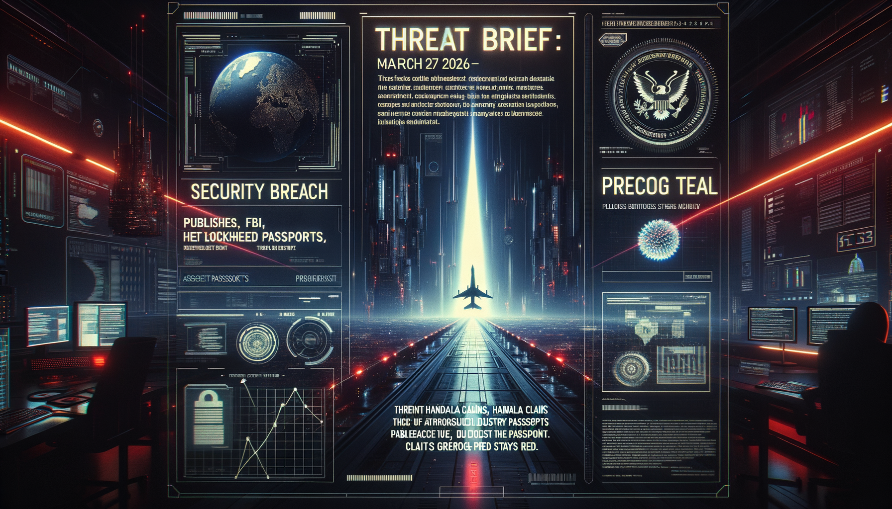 Threat Brief: March 27, 2026 — Handala Claims FBI, Publishes Lockheed Passports, PreCog Stays Red