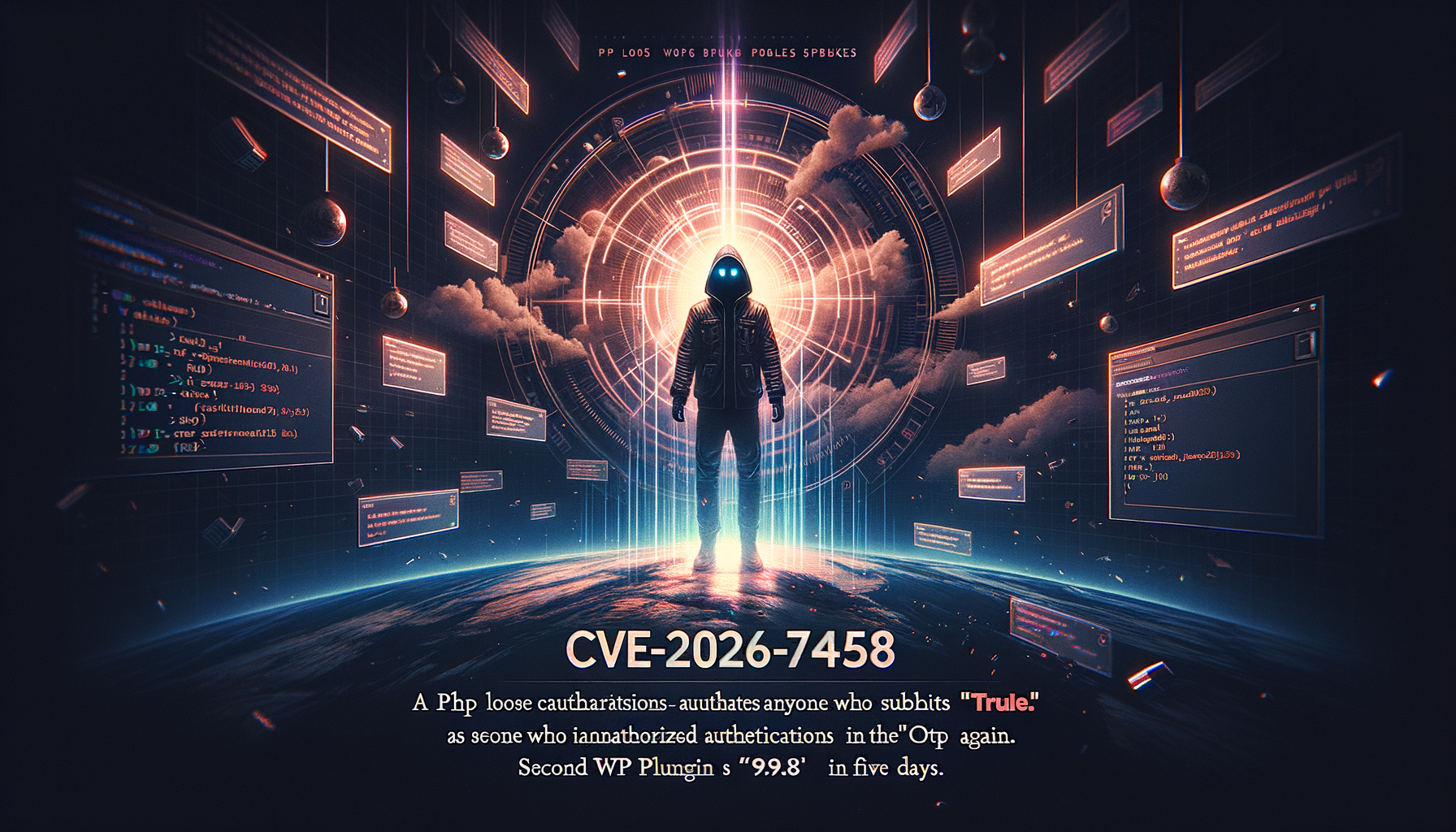 CVE-2026-7458: A WordPress Plugin Authenticates You As Anyone Who Submits 'true' For The OTP. PHP Loose Comparison Strikes Again. Second WP Plugin 9.8 In Five Days.