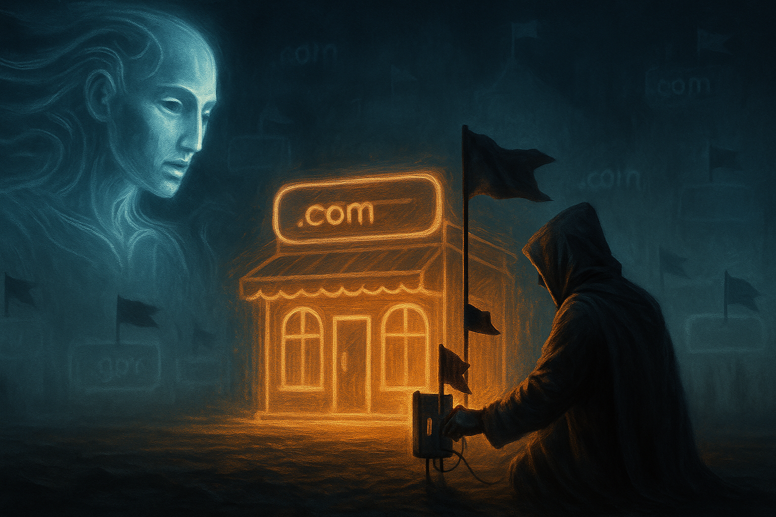 AI Hallucinates a Domain for Your Brand. An Attacker Registers It Before You Do. We Already Measure the First Half — Which Is the Whole Point.