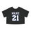 Thumbnail: Scrappers Baseball Cropped T-Shirt — Custom Name & Number Women’s Tee