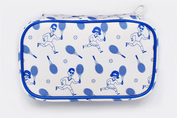 縮圖：Tabom Tennis Club Pattern Block Pouch_S