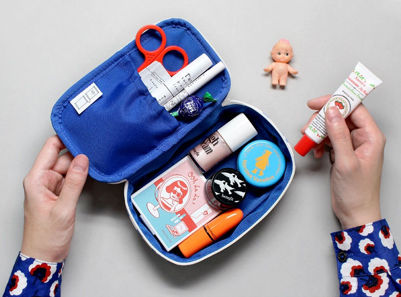 縮圖：Tabom Tennis Club Pattern Block Pouch_S