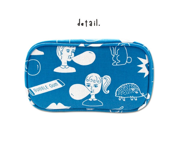 縮圖：Fabric Block Pouch - Bubble Gum